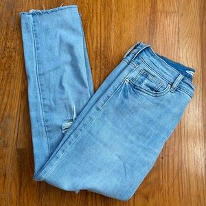 Old Navy Distressed Straight Jeans